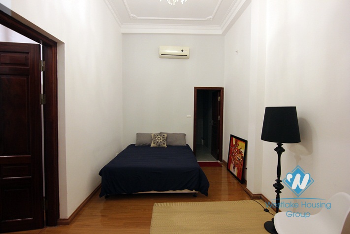Spacious and unique French style house for rent in Tay Ho area 